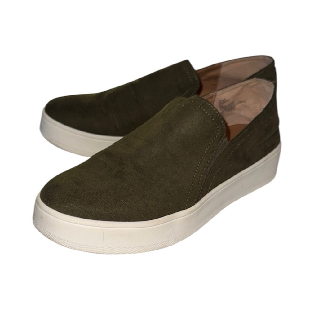 Steve Madden Zayna Olive Green Slip-On Loafers with Platform